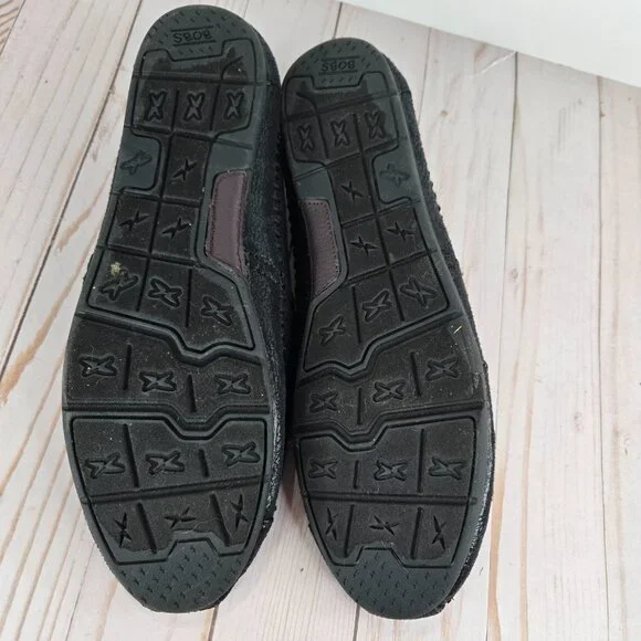 BOBS From Skechers Women's Luxe Rain Dance Black Slip On Flats Size 11 in Black - Picture 13 of 14